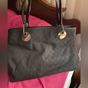 Vintage black Gucci tote